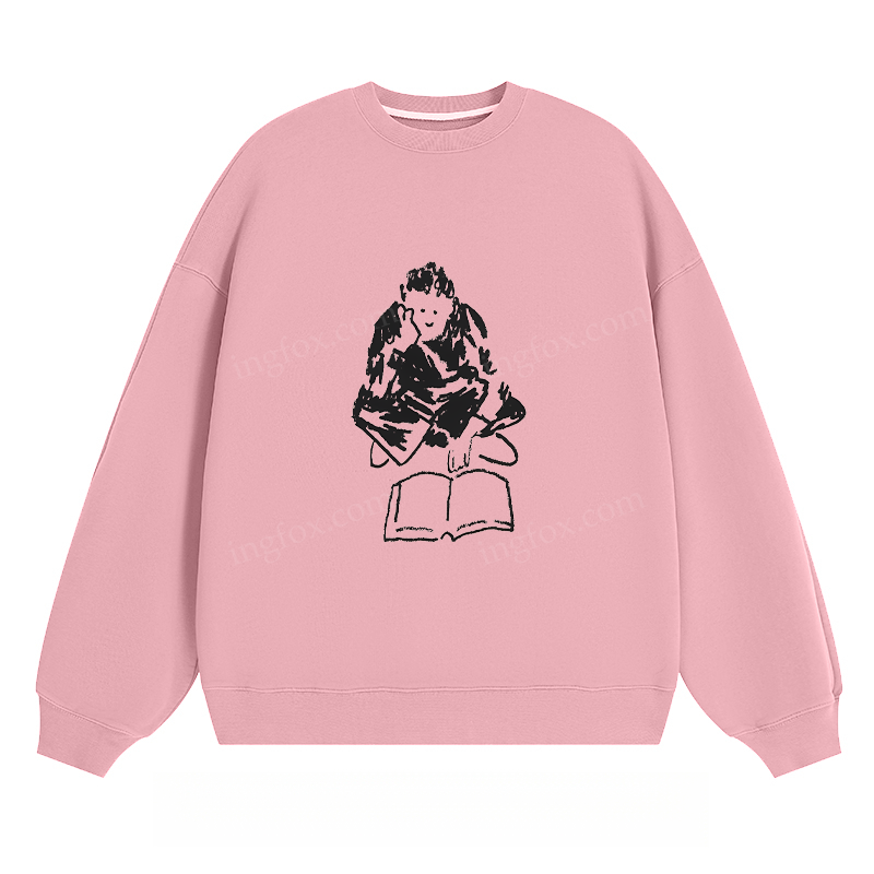 Reading Figure - Classic Unisex Fit Crewneck Sweatshirt