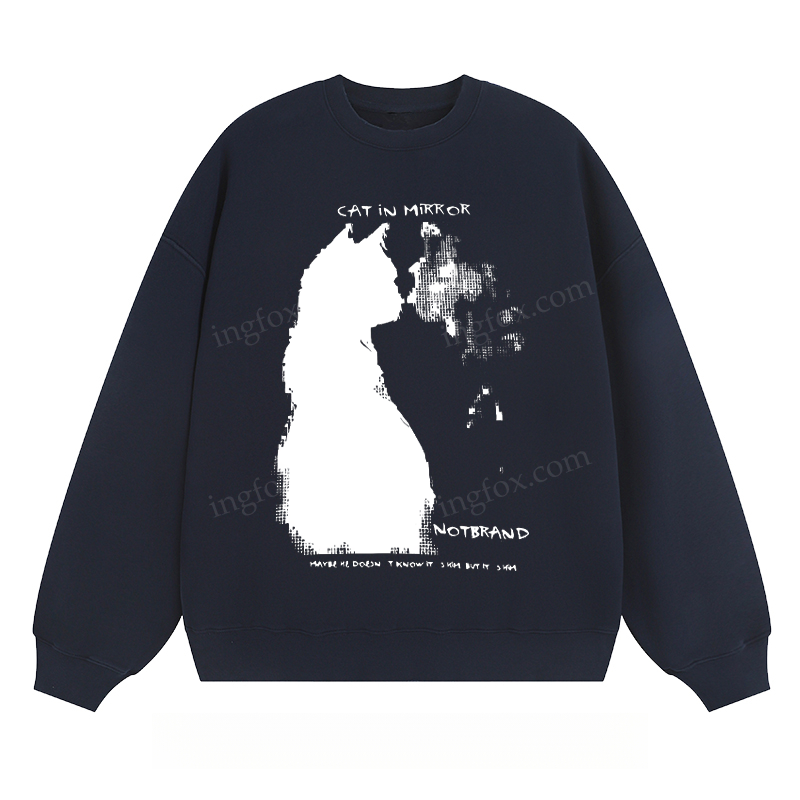 Cat in Mirror - Classic Unisex Fit Crewneck Sweatshirt