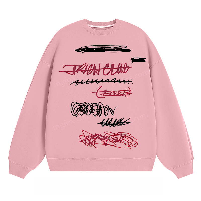 "TRASH CLUB" Graffiti - Classic Unisex Fit Crewneck Sweatshirt