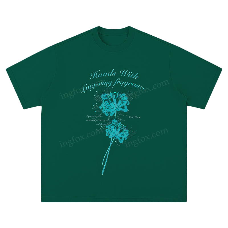 " Hands With Lingering Fragrance" Floral - Unisex Fit Short Sleeve T - Shirt