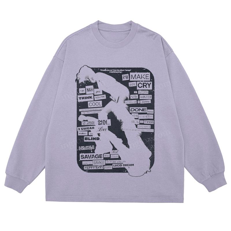 K - Pop Collage - Classic Unisex Fit Cotton Long Sleeve Tee