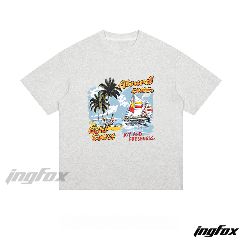 Gold Coast Beach Scene - Loose Fit Short Sleeve T-Shirt