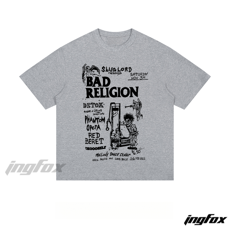 Bad Religion Concert Flyer - Loose Fit Short Sleeve T - Shirt