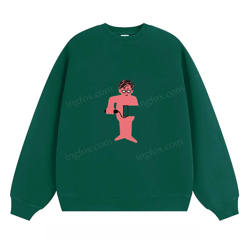 Playful Cartoon Character - Classic Unisex Fit Crewneck Sweatshirt
