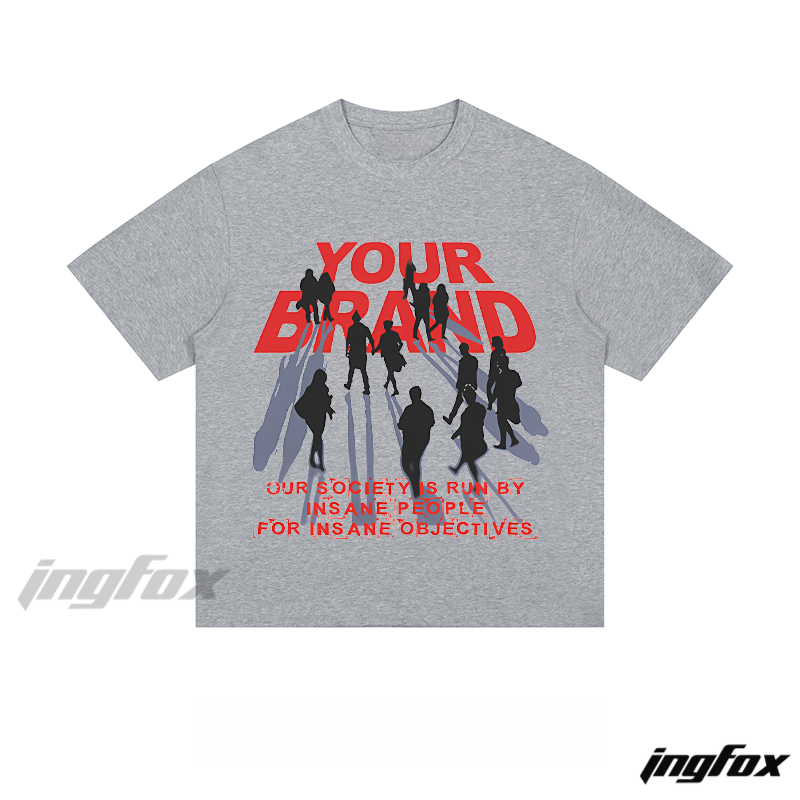 "YOUR BRAND" Silhouette & Society Quote - Loose Fit Short Sleeve T-Shirt