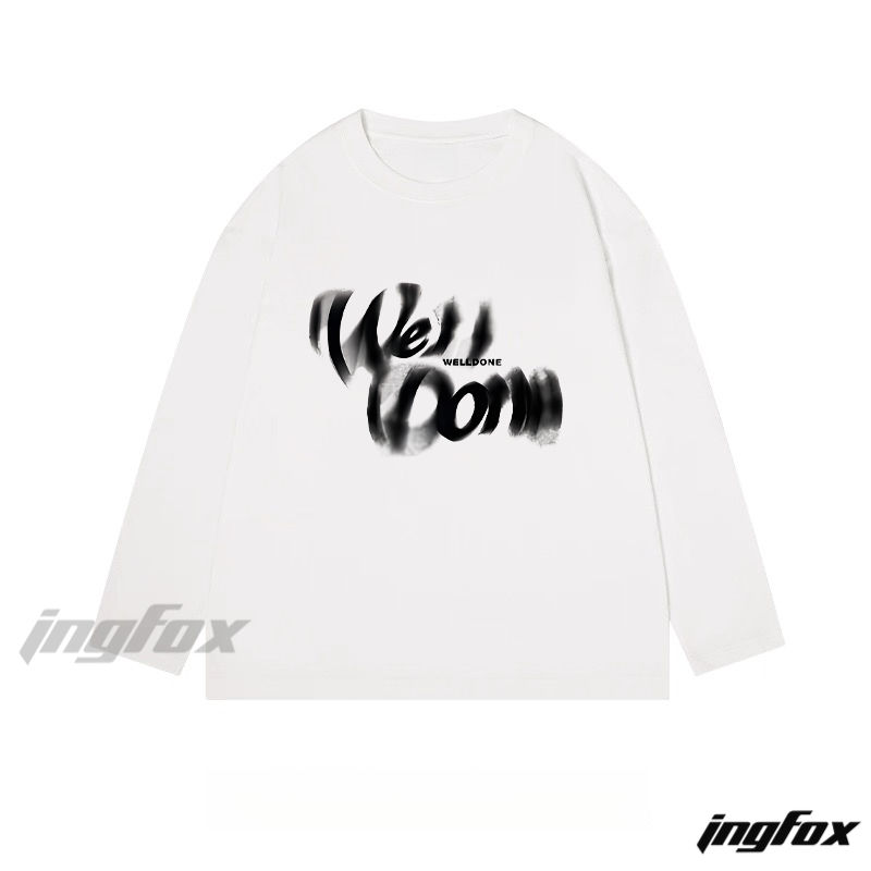 WELLDONE Artistic Text - Classic Cotton Long Sleeve Tee