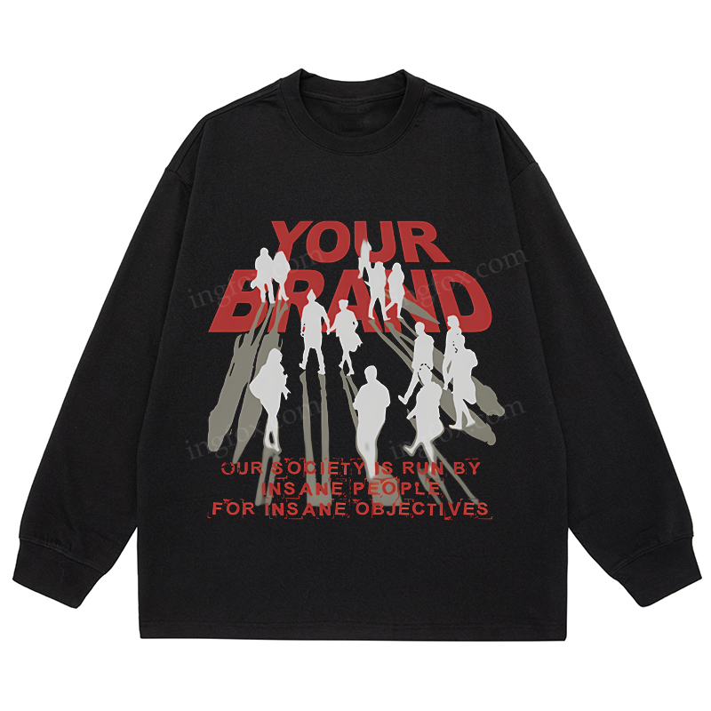 "Your Brand" Social Commentary - Classic Unisex Fit Cotton Long Sleeve Tee