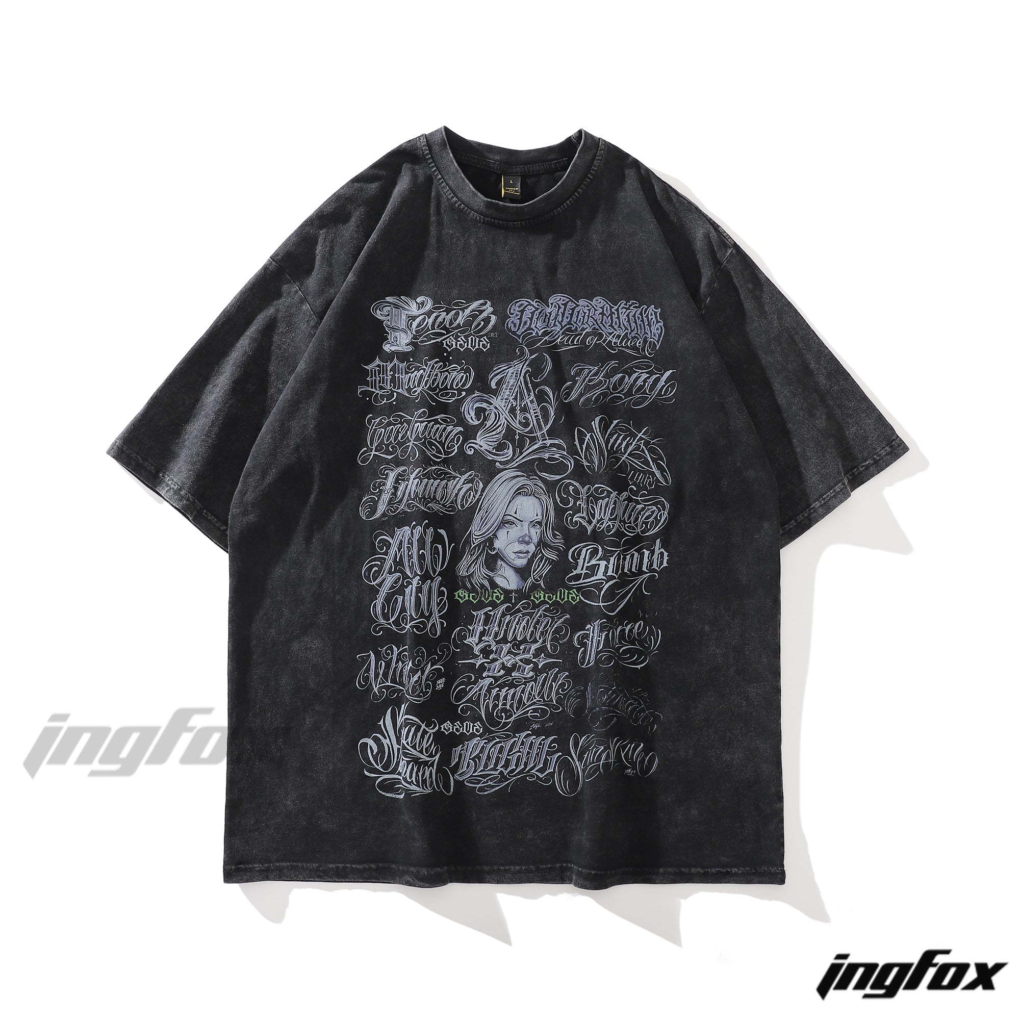 Lettered Soul - Vintage Washed Oversized T-Shirt