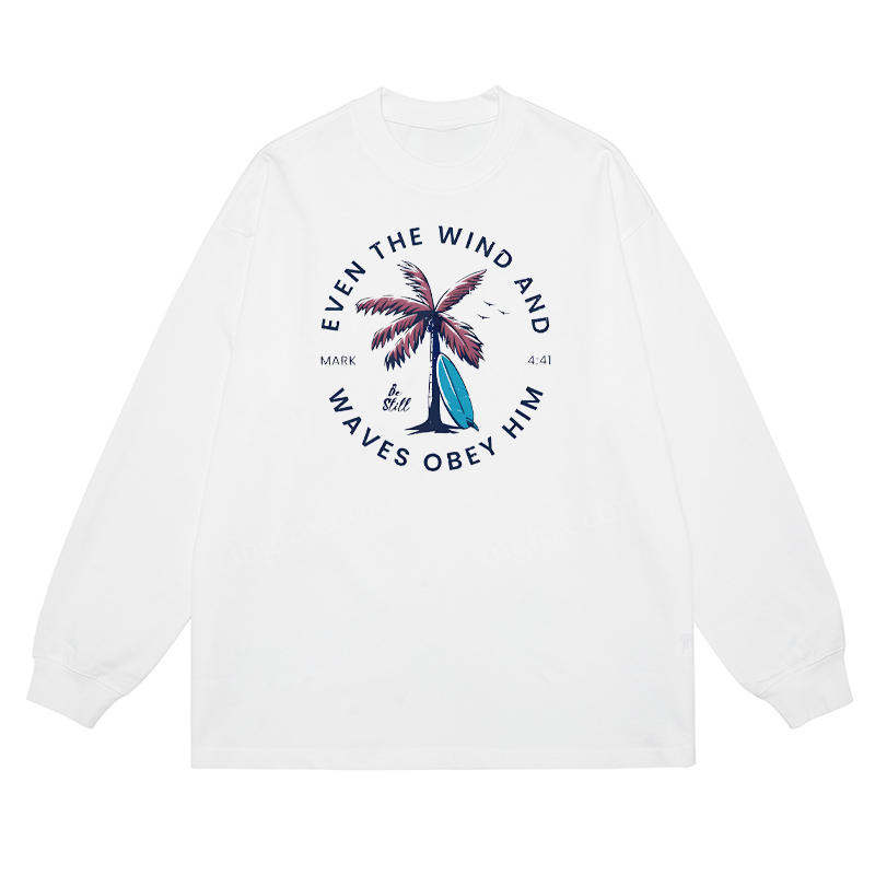 Mark 4:41 Biblical Quote - Classic Unisex Fit Cotton Long Sleeve Tee