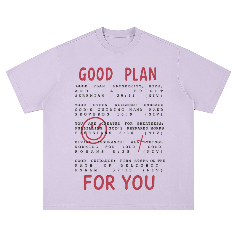 "Good Plan For You" Biblical Quote - Unisex Fit Short Sleeve T - Shirt