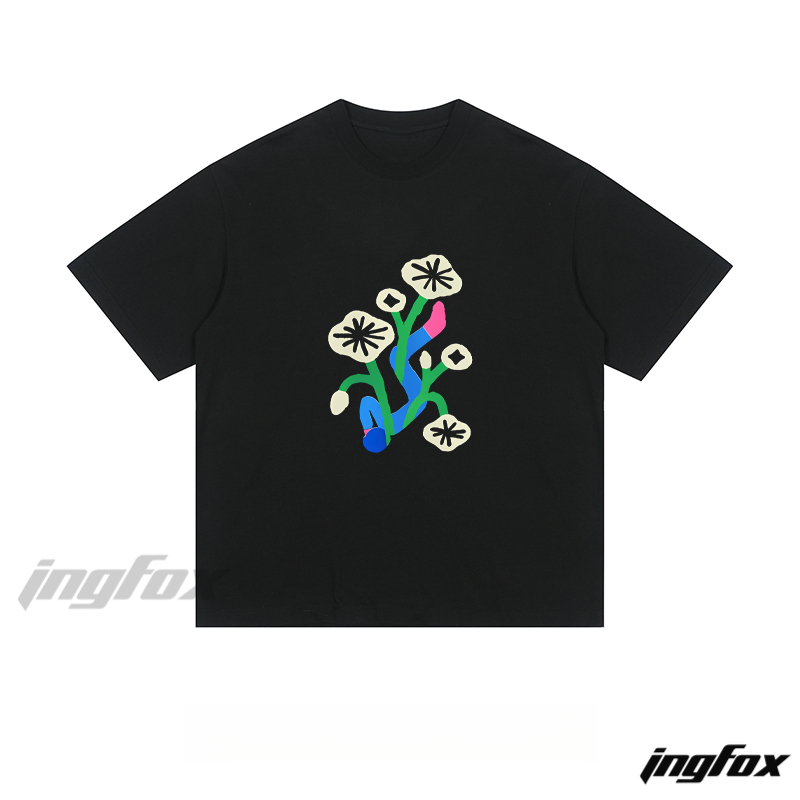 Colorful Mushroom Doodle - Loose Fit Short Sleeve T-Shirt