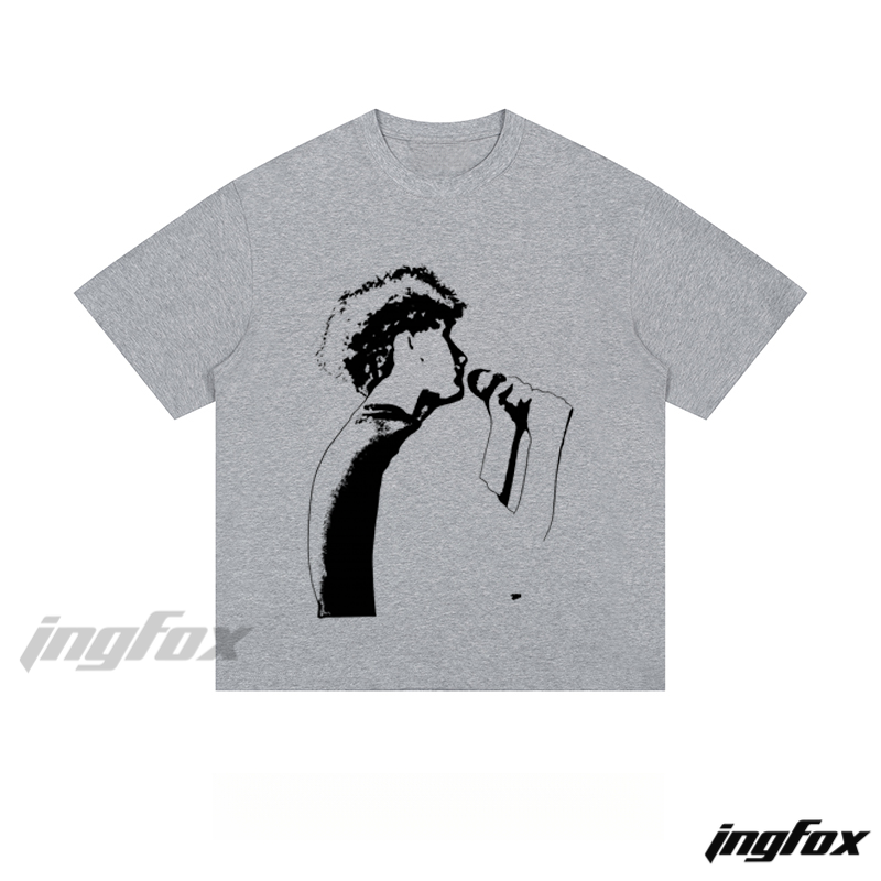 Singer Silhouette - Loose Fit Short Sleeve T - Shirt