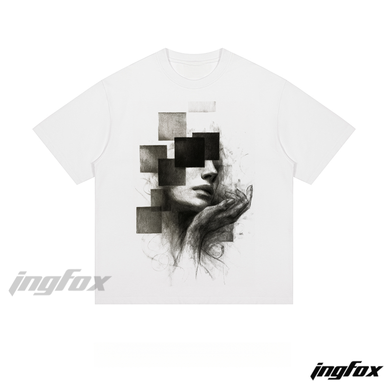 Artistic Cubist Portrait - Loose Fit Short Sleeve T-Shirt