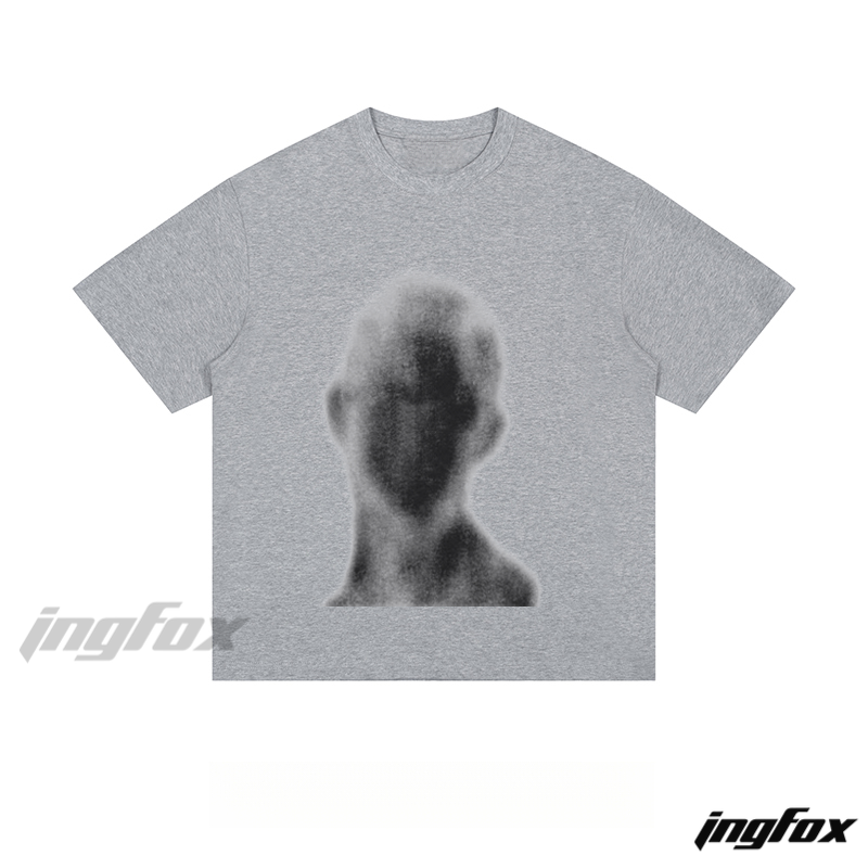 Blurred Silhouette - Loose Fit Short Sleeve T-Shirt