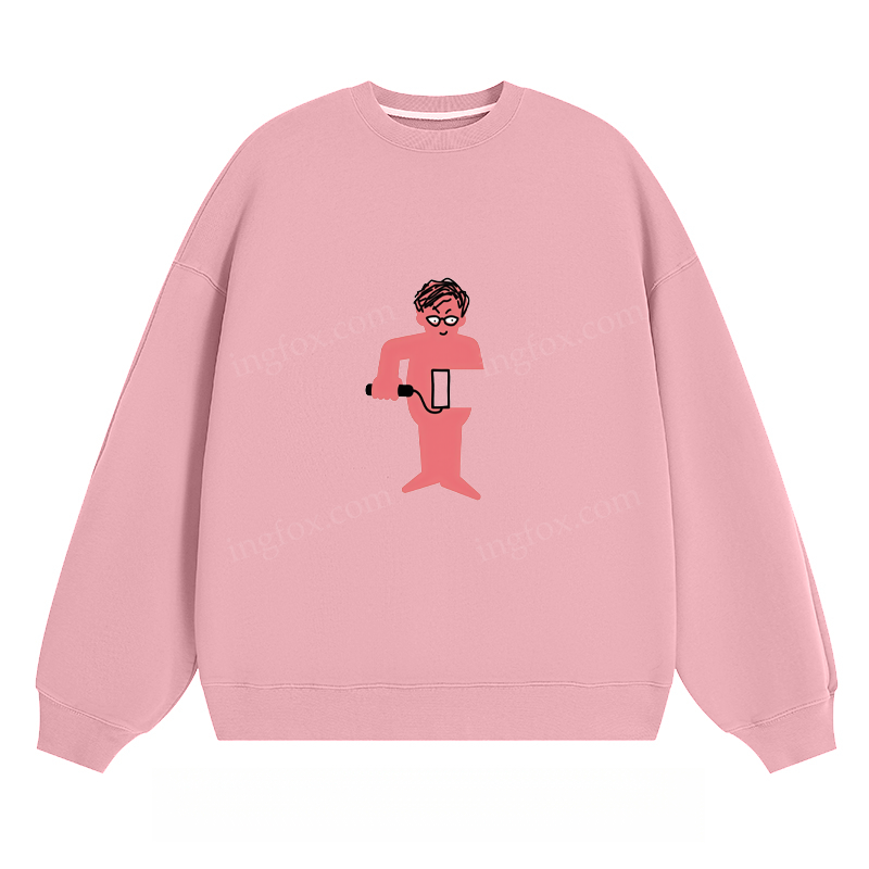 Playful Cartoon Character - Classic Unisex Fit Crewneck Sweatshirt