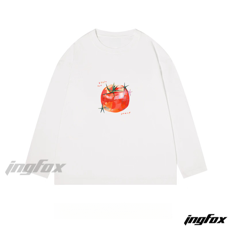 Tomato Graphic - Classic Cotton Long Sleeve Tee