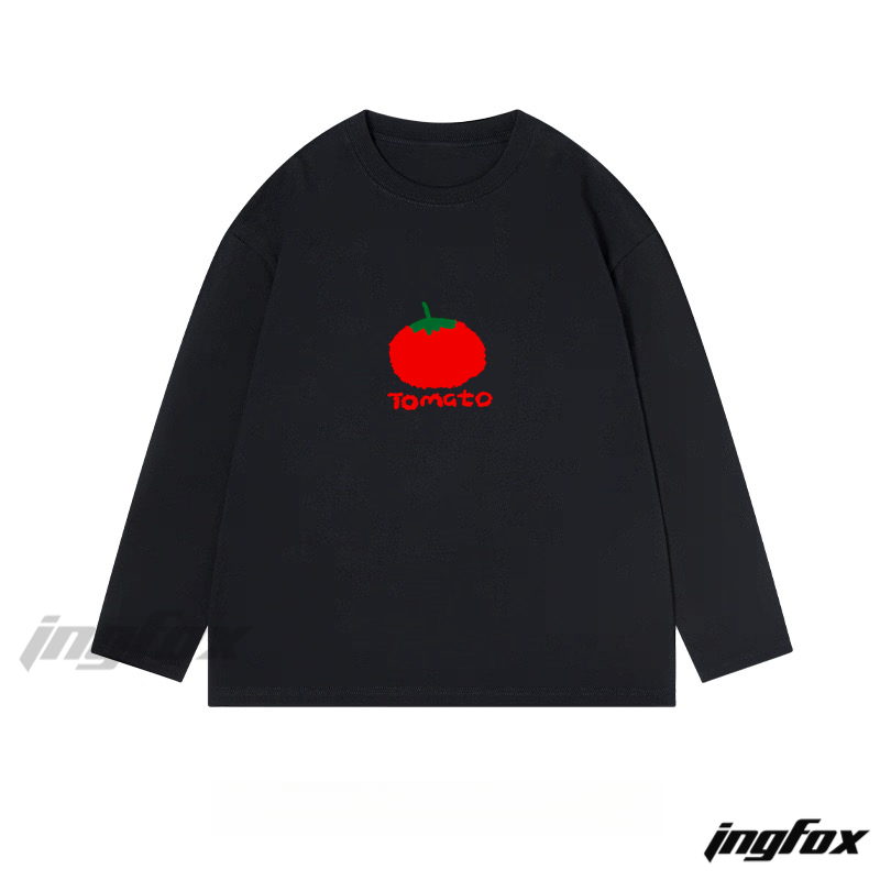 Tomato Graphic - Classic Cotton Long Sleeve Tee
