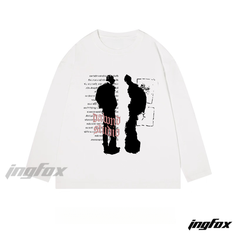 Silhouette Figures & "Diamond Studio" - Classic Cotton Long Sleeve Tee