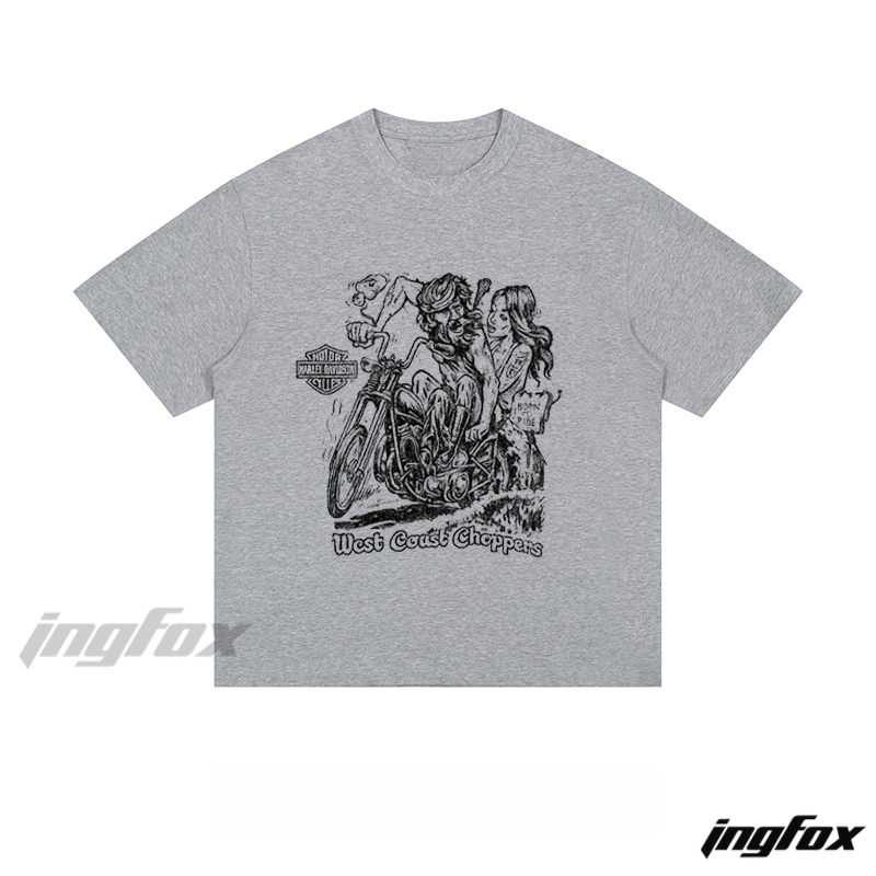 West Coast Choppers Motorcycle Graphic - Loose Fit Short Sleeve T-Shirt