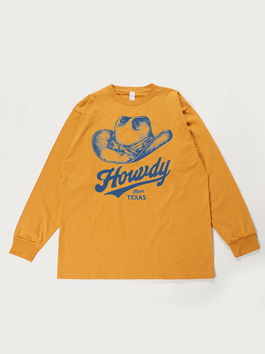 Howdy From Texas - Unisex Retro Cotton Long Sleeve T-Shirt