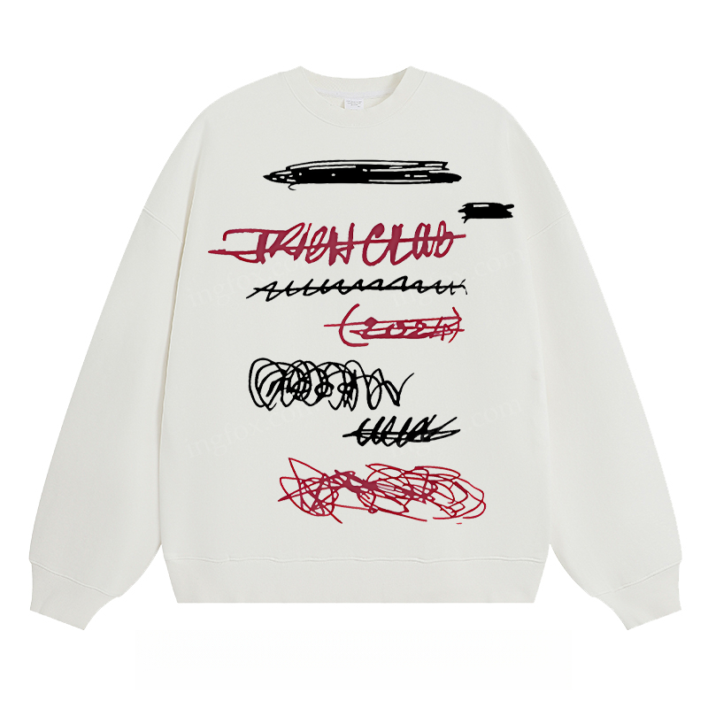 "TRASH CLUB" Graffiti - Classic Unisex Fit Crewneck Sweatshirt