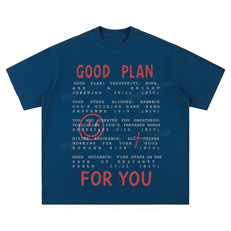 "Good Plan For You" Biblical Quote - Unisex Fit Short Sleeve T - Shirt