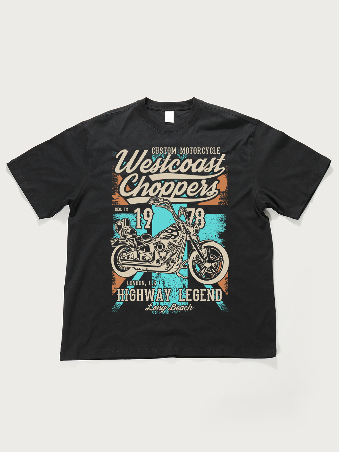 Westcoast Choppers 1978 Highway Legend - Unisex Retro Cotton Short Sleeve T-Shirt