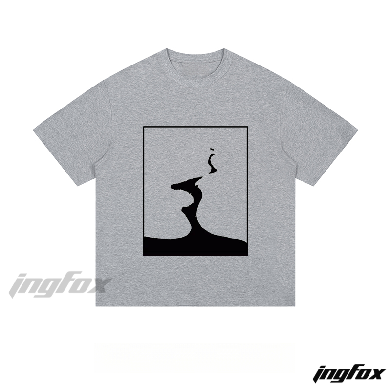 Minimalist Silhouette - Loose Fit Short Sleeve T - Shirt