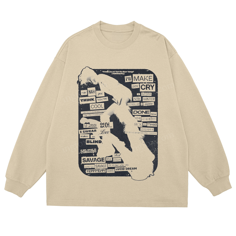 K - Pop Collage - Classic Unisex Fit Cotton Long Sleeve Tee