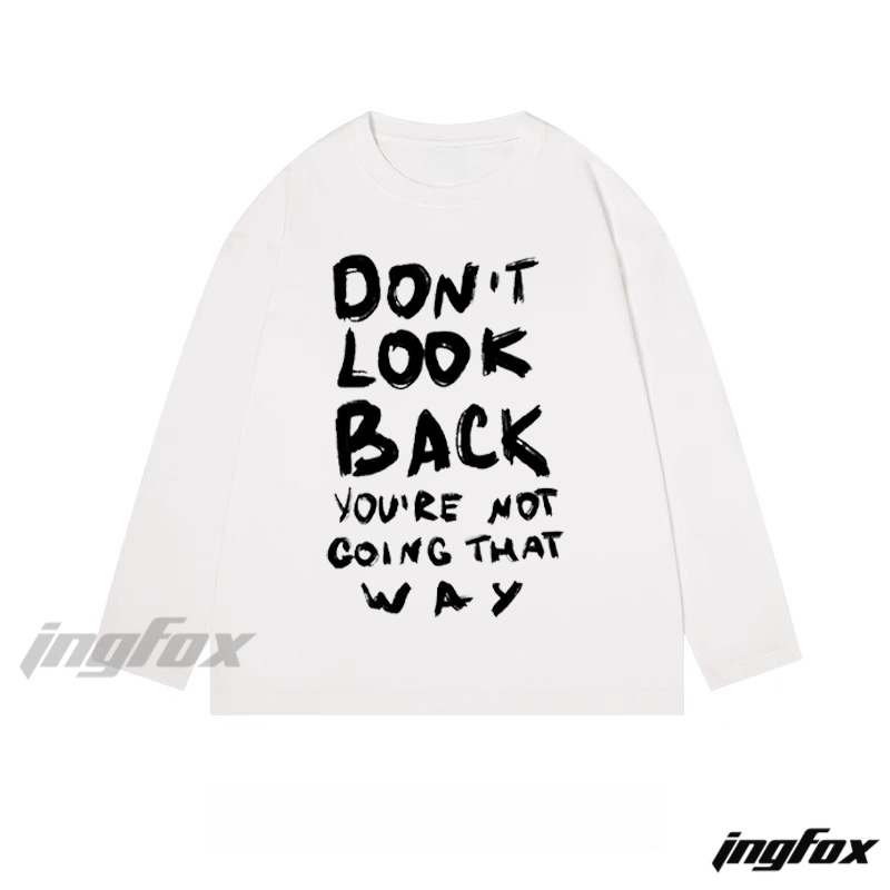 Motivational Text - Classic Cotton Long Sleeve Tee