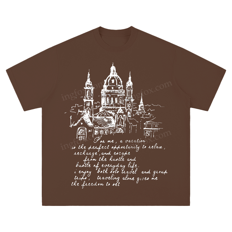 European Architecture & Travel Quote - Unisex Fit Short Sleeve T - Shirt