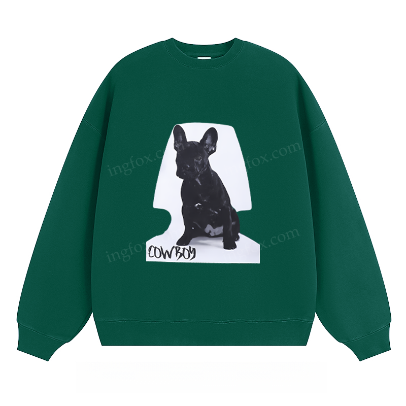 French Bulldog Cowboy - Classic Unisex Fit Crewneck Sweatshirt