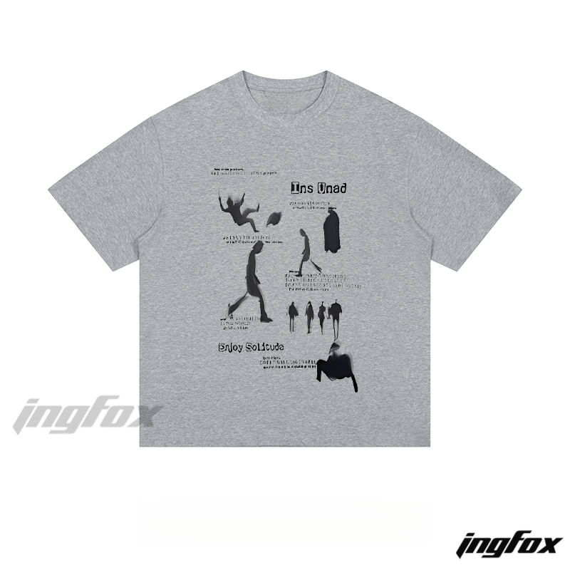 Solitude Silhouette Tee - Loose Fit Short Sleeve T - Shirt