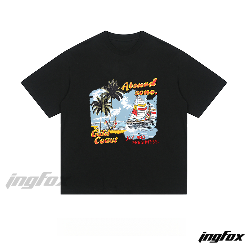 Gold Coast Beach Scene - Loose Fit Short Sleeve T-Shirt