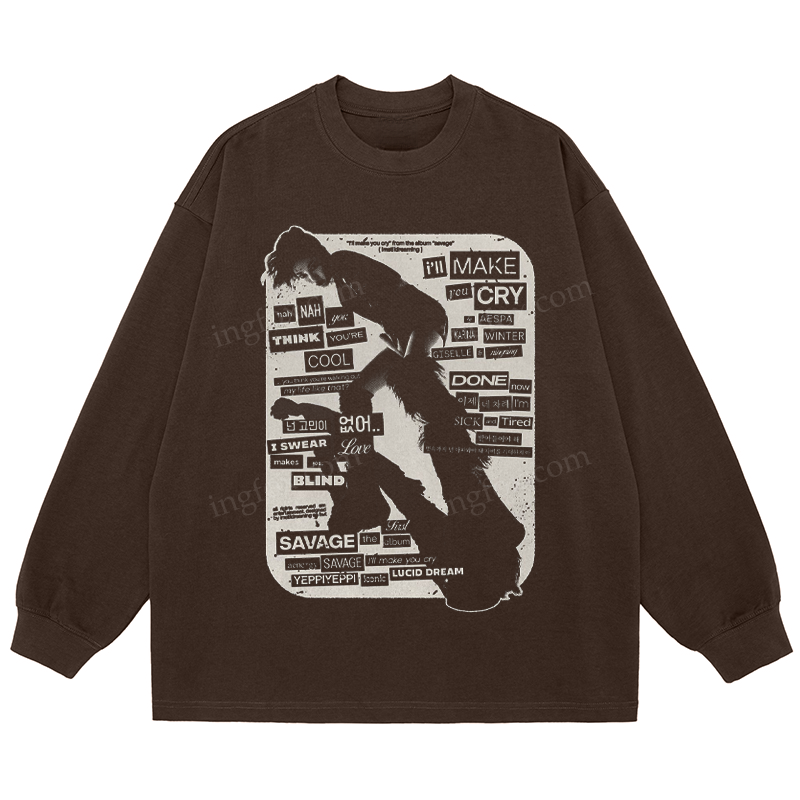 K - Pop Collage - Classic Unisex Fit Cotton Long Sleeve Tee