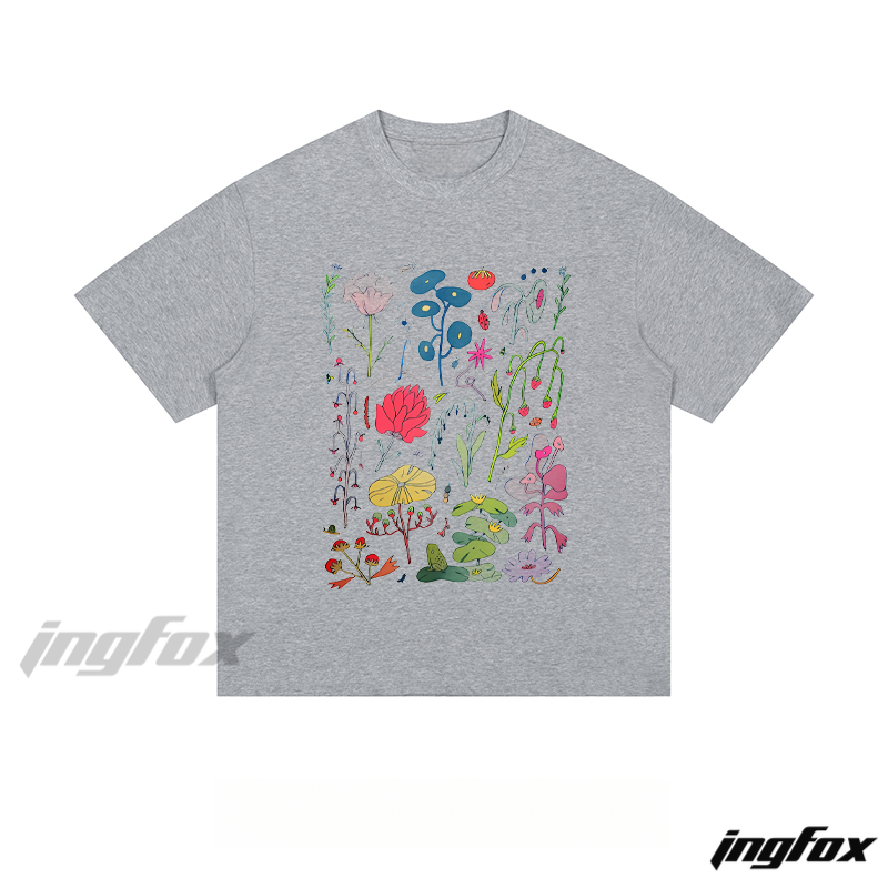 Whimsical Botanical Illustration - Loose Fit Short Sleeve T-Shirt