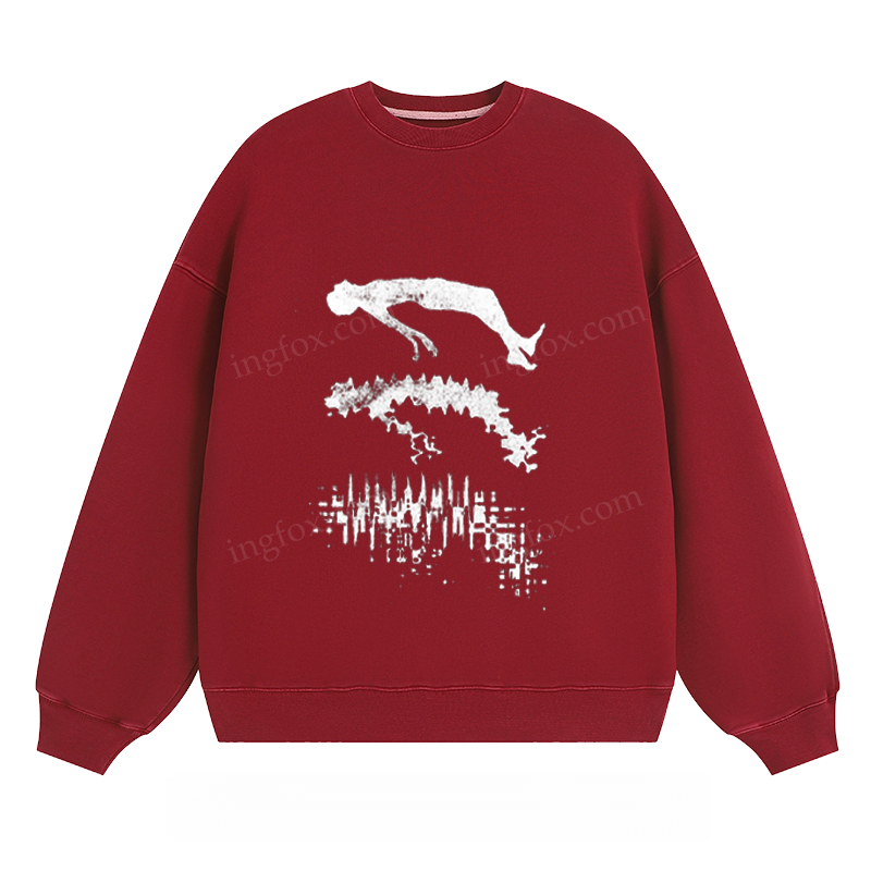 Abstract Diver Graphic - Classic Unisex Fit Crewneck Sweatshirt