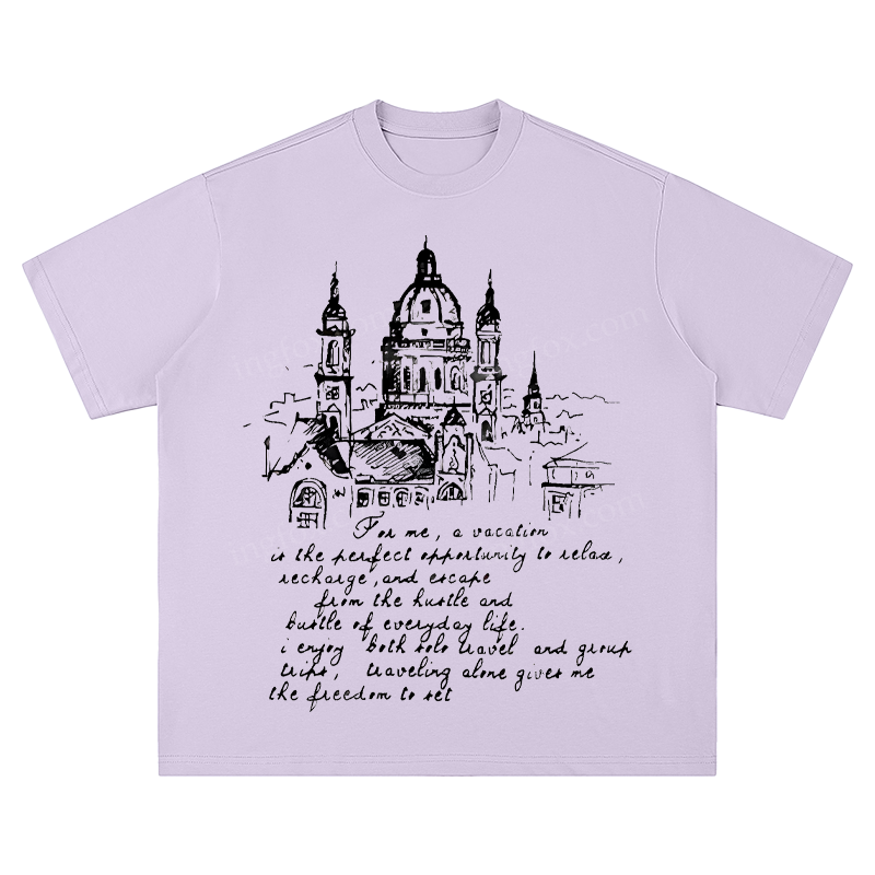 European Architecture & Travel Quote - Unisex Fit Short Sleeve T - Shirt