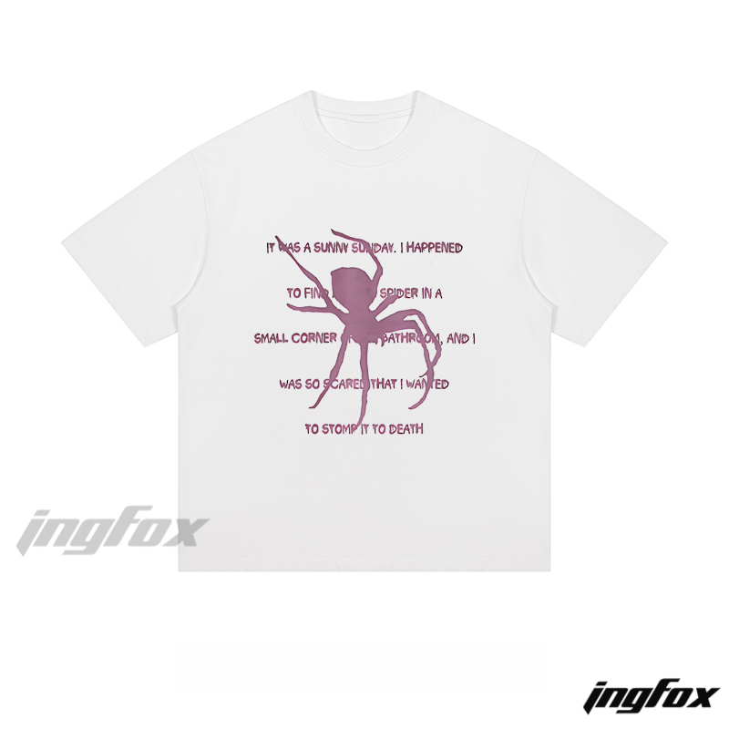 Spider Story - Loose Fit Short Sleeve T - Shirt