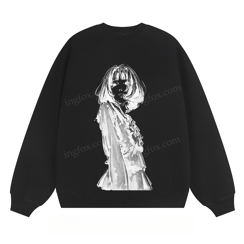 Ink Girl Graphic - Classic Unisex Fit Crewneck Sweatshirt