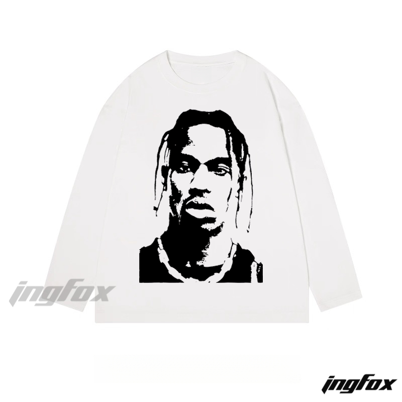 Portrait Graphic - Classic Cotton Long Sleeve Tee
