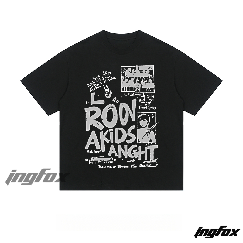Street Art Collage - Loose Fit Short Sleeve T - Shirt