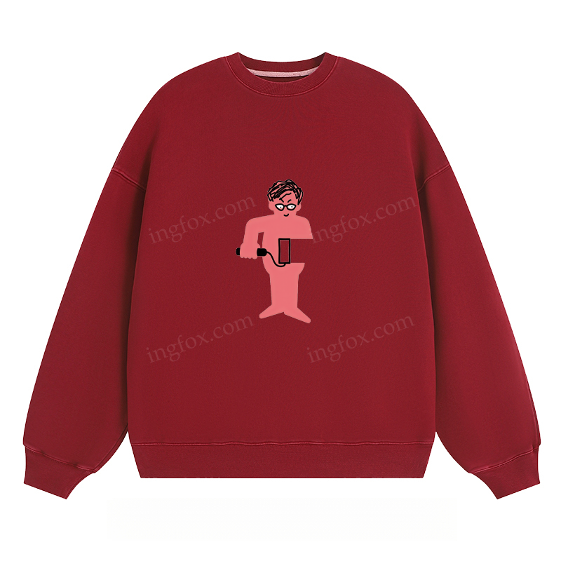 Playful Cartoon Character - Classic Unisex Fit Crewneck Sweatshirt