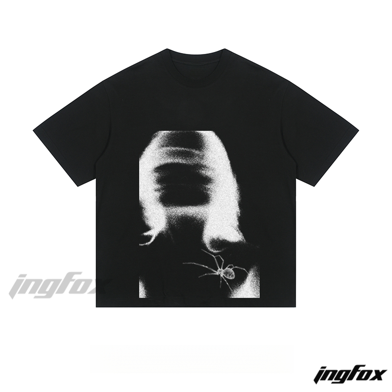 Mystery Figure & Spider - Loose Fit Short Sleeve T - Shirt