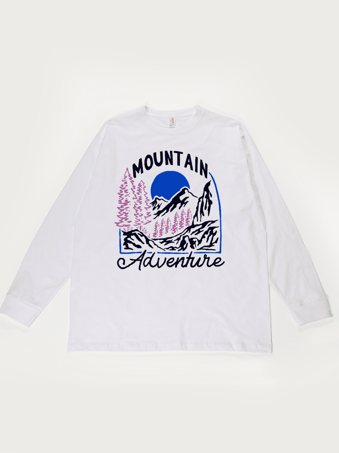 Mountain Adventure - Unisex Retro Cotton Long Sleeve T-Shirt