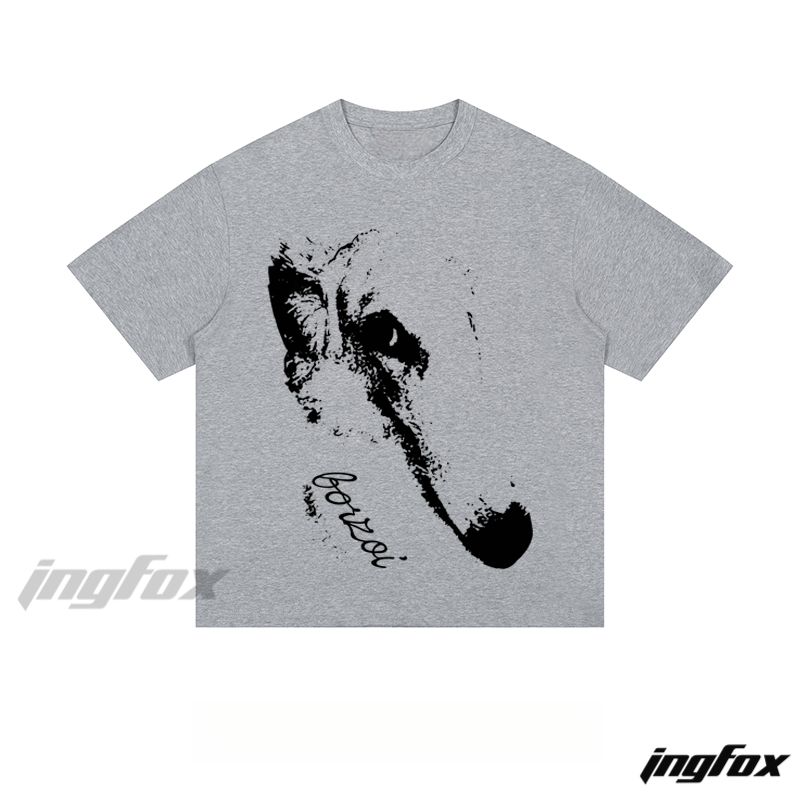 Vintage Dog Portrait - Loose Fit Short Sleeve T - Shirt