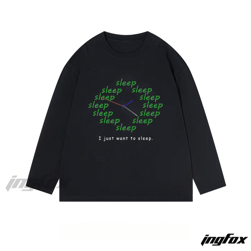 Sleep - Themed Classic Cotton Long Sleeve Tee