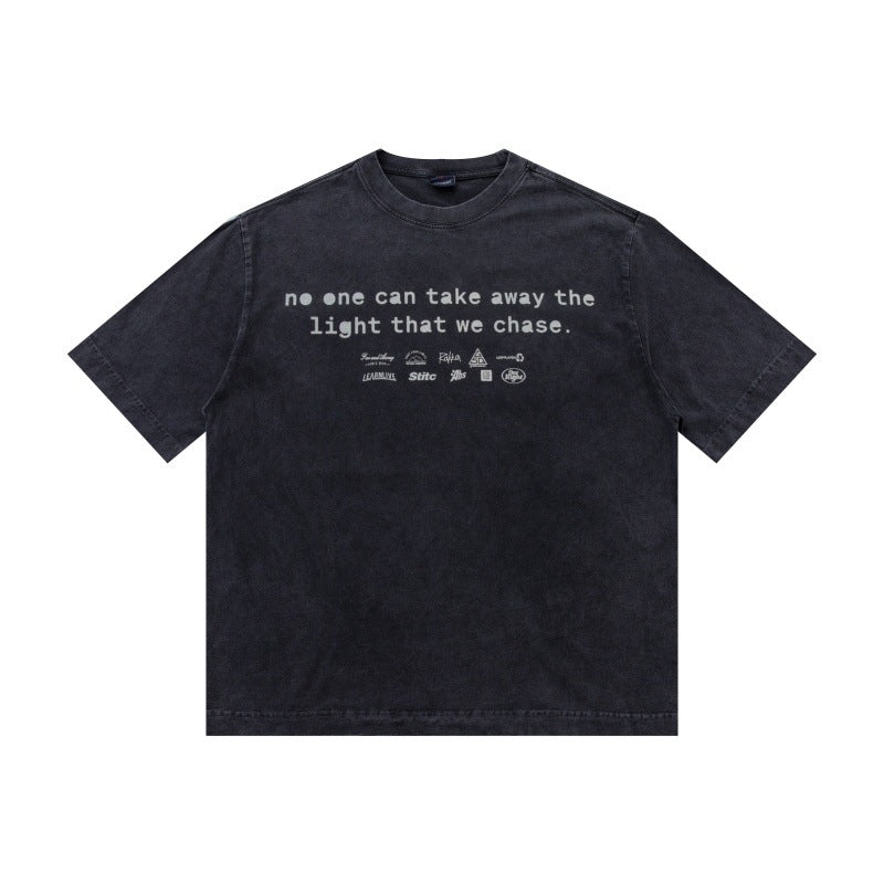 LIGHT CHASER - Short Sleeve Loose Fit T-shirt