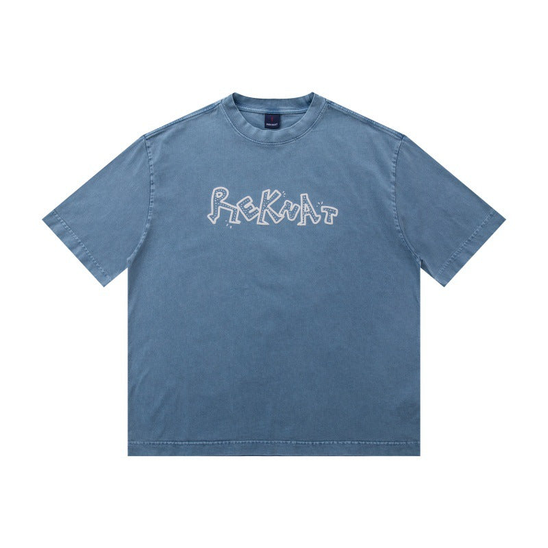 Rekwat Lettering Short Sleeve Loose Fit T-shirt