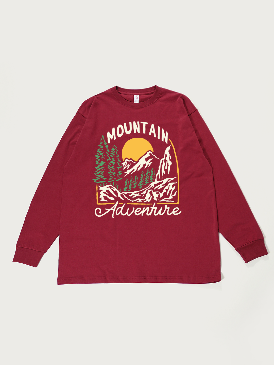 Mountain Adventure - Unisex Retro Cotton Long Sleeve T-Shirt